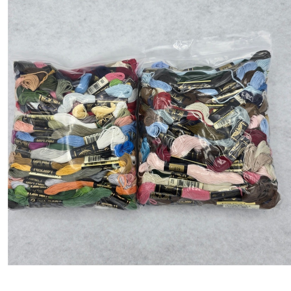 Lot 200 Skeins DMC Mouline Special Embroidery Floss Assorted Colors Cotton